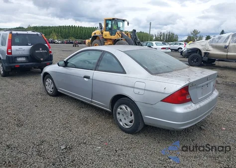 2001 Honda Civic Lx z USA, uszkodzony, nr VIN 1HGEM21511L097632